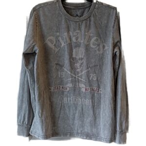 Men's Disney Gray Graphic Long Sleeve T-shirt Size S